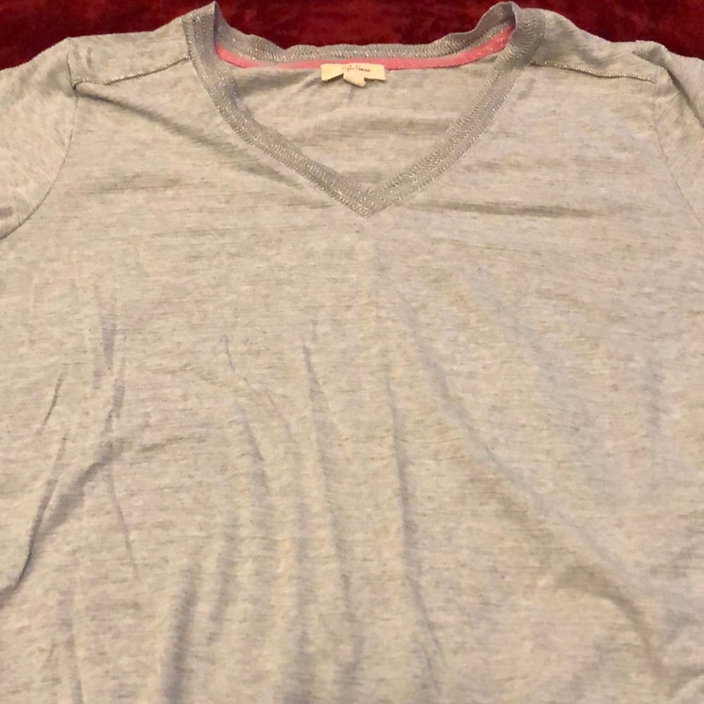 Grey blouse, size 1X